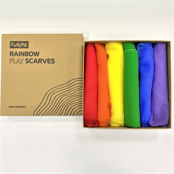 Curios™️ Rainbow Play Scarves 彩虹絲巾套裝