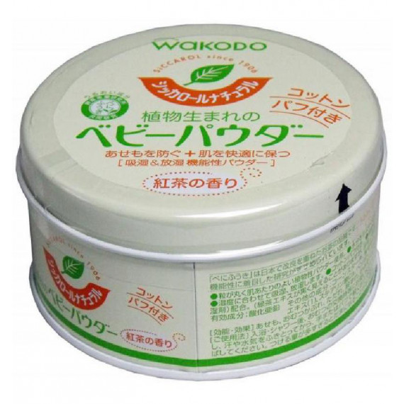 日本製 Wakodo和光堂嬰兒用罐庄植物性爽身粉120g