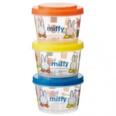 日本製 Miffy 零食盒240ml x3件套