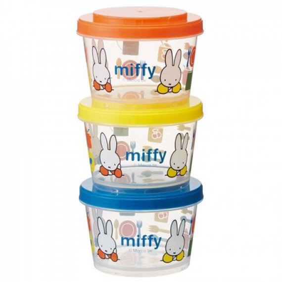 日本製 Miffy 零食盒240ml x3件套