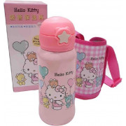 Sanrio 三麗鷗Hello Kitty吸管不鏽鋼保溫瓶 500ml (保溫瓶)