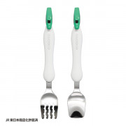 日本製 EDISON mama 幼兒學習湯叉組/離乳餐具組叉匙組(新幹線)