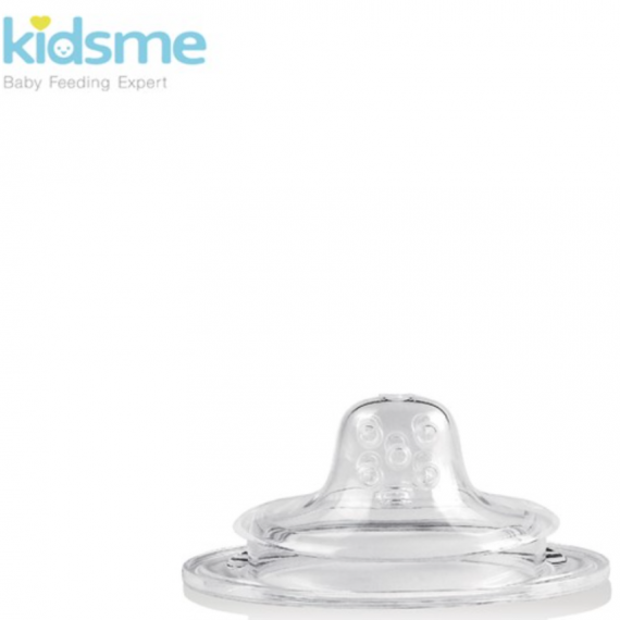 Kidsme 二合一矽膠橢圓形奶瓶替換奶嘴（用於半固體）