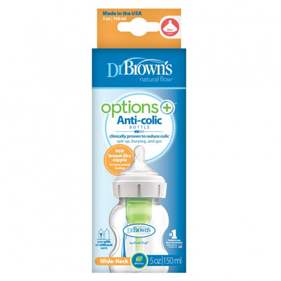 Dr Brown's Options+ 仿母乳排氣奶樽 - PP 5oz