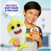 Baby Shark & William Feature Plush 發聲毛公仔