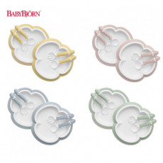 BabyBjorn 嬰兒餐具 餐盤、勺子和叉子 2SET