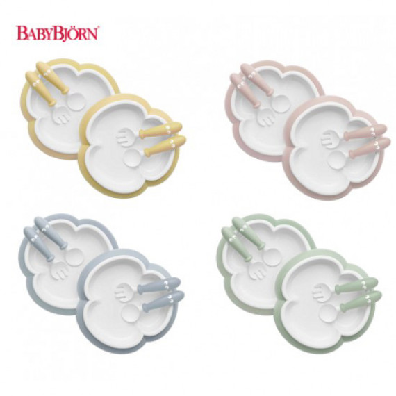 BabyBjorn 嬰兒餐具 餐盤、勺子和叉子 2SET