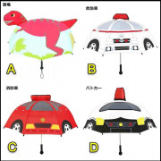日本立體閃燈發聲小童雨遮