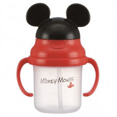 Skater Mickey Mouse 迪士尼米奇雙手握把吸管學習杯 230ml