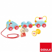 Goula BUNNY'S TRAIN 木製拖拉兔子小火車