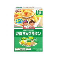 日本製 Glico 固力果1歲起嬰兒食品(南瓜忌廉通粉) 每盒(110g x 2包)