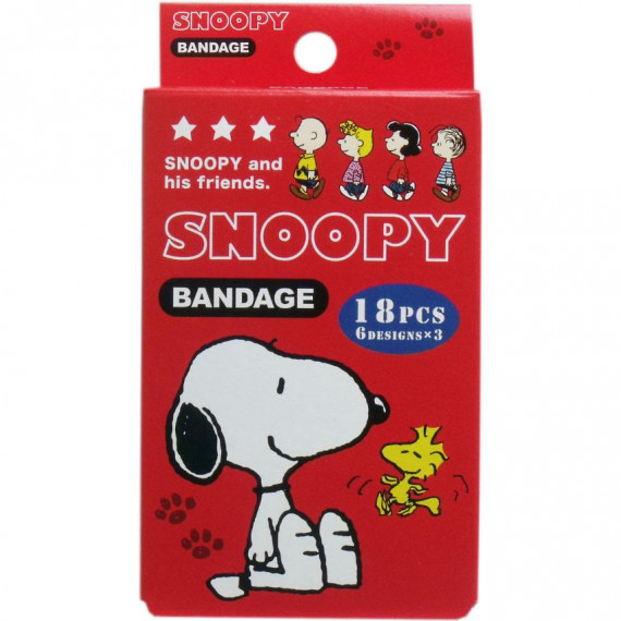 日本製 兒童膠布18入組 Snoopy