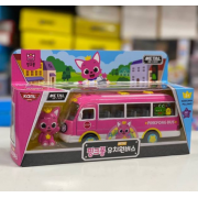 韓國 Pinkfong x baby shark 玩具巴士回力車