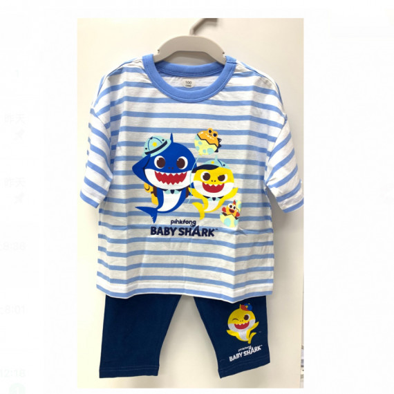 Baby Shark 短袖家居服套裝 Daddy & Baby Shark 