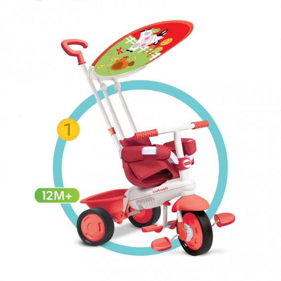 Fisher-Price Classic Plus 幼童3合1三輪車- 可愛牛牛紅