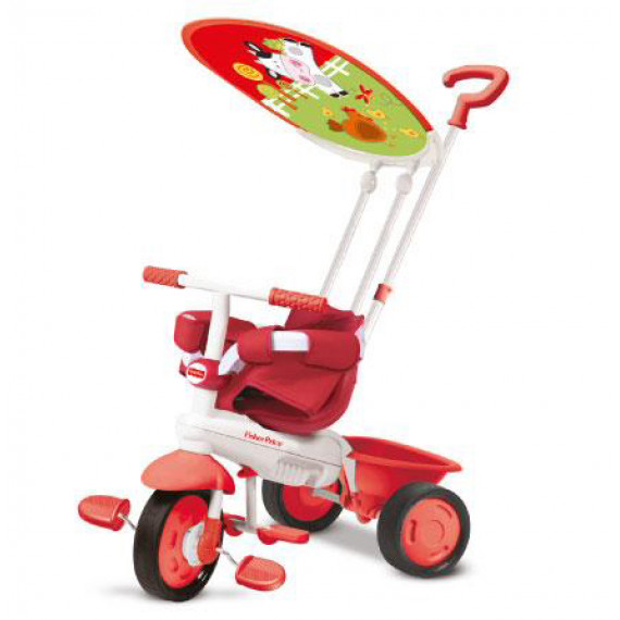 Fisher-Price Classic Plus 幼童3合1三輪車- 可愛牛牛紅