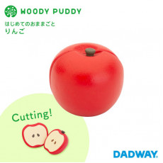 日本 WOODY PUDDY 知育玩具木製磁鐵 蘋果