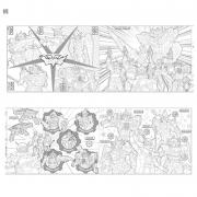 日本製 機界戰隊捲筒式著色紙