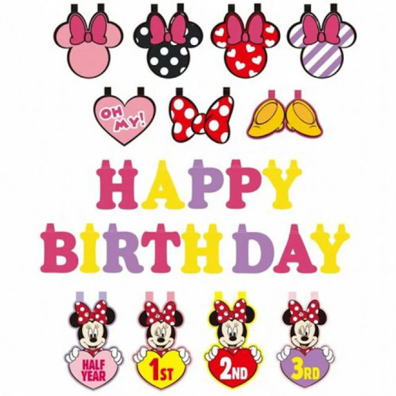 日本直送 Minnie Mouse 生日裝飾