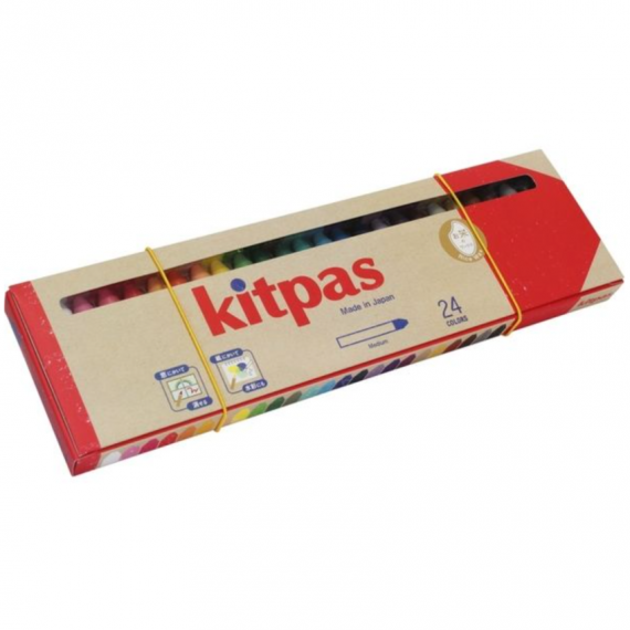 日本製 Kitpas 米造蠟筆24色