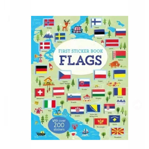 FIRST STICKER BOOK-Flags