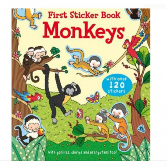 FIRST STICKER BOOK-Monkeys