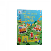 FIRST STICKER BOOK-Diggers and Cranes