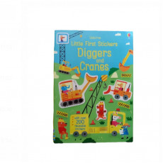 FIRST STICKER BOOK-Diggers and Cranes