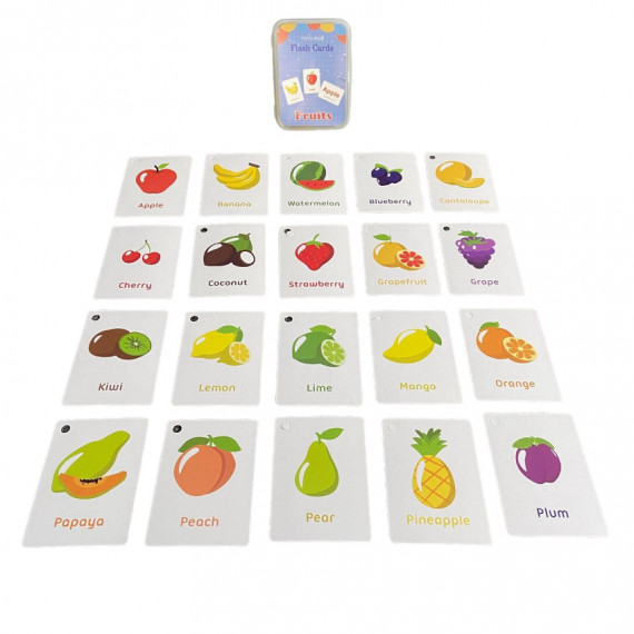 Flash Cards 早教英文單詞認字卡--Fruits