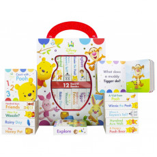 早敎 Disney Baby Winnie the Pooh 小熊維尼 My First Library Board Book Block 硬頁書 一套12 冊