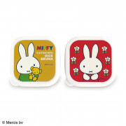 日本製 Miffy 迷你方形微波保鮮盒2入組 130ml