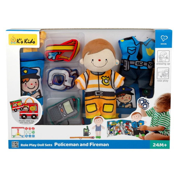 K's Kids 小穎換裝系列 – 警察與消防員(Role Play Sets – Policeman & Fireman)