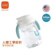 B&H Swiss - Tritan 360 防漏學習杯連蓋240ml -滑浪企鵝