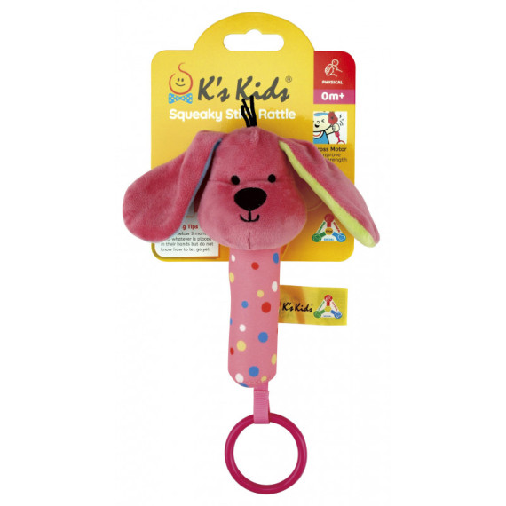 K's Kids 寶寶手握玩具 – Patrick (Squeaky Stick Rattle- Patrick)