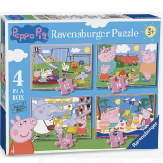 Peppa Pig Ravensburger 4in1 puzzle 1盒4款