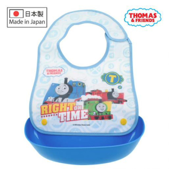 日本製Thomas 嬰幼兒可拆式兩用口水肩圍兜