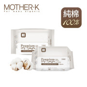 Mother-K 100%純棉頂級乾濕兩用紙巾15張x4包