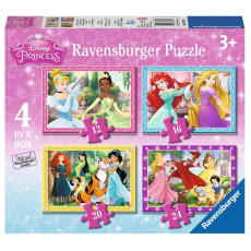 英國直送 Disney Princess Ravensburger 4in1 puzzle set