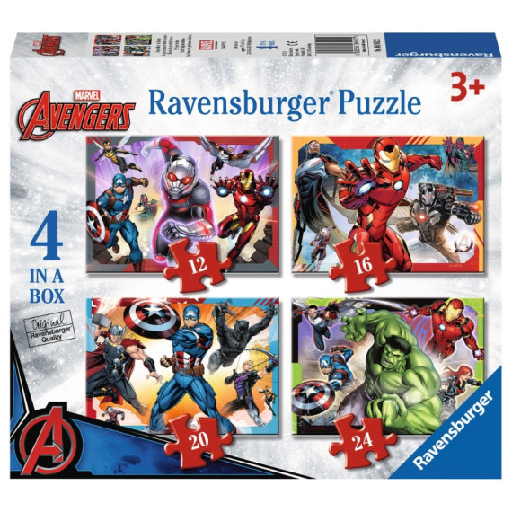 英國直送 Avengers Ravensburger 4in1 puzzle set