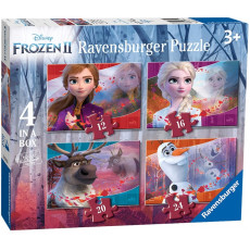 英國直送 Frozen Ravensburger 4in1 puzzle set