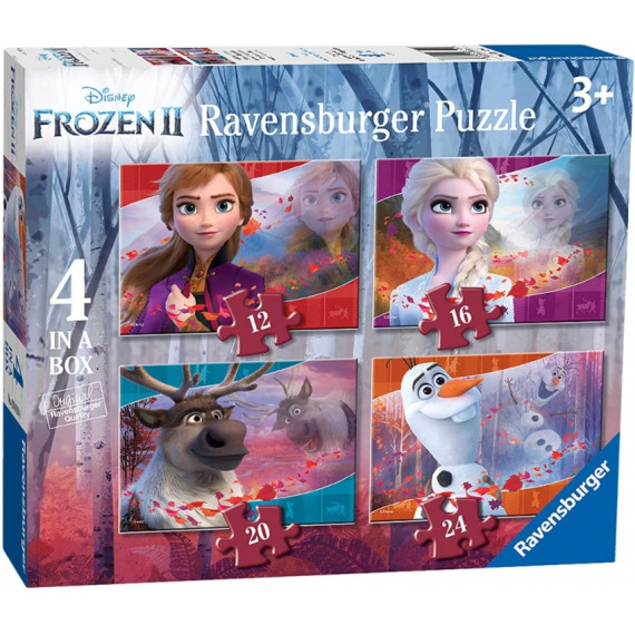 英國直送 Frozen Ravensburger 4in1 puzzle set