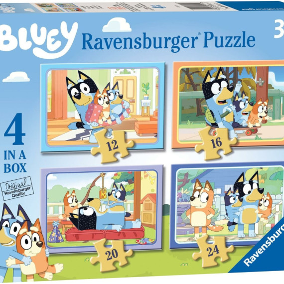 英國直送 Bluey Ravensburger 4in1 puzzle set