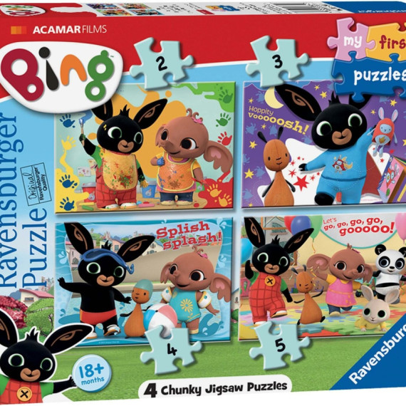 英國直送 Bing Ravensburger 4in1 puzzle set