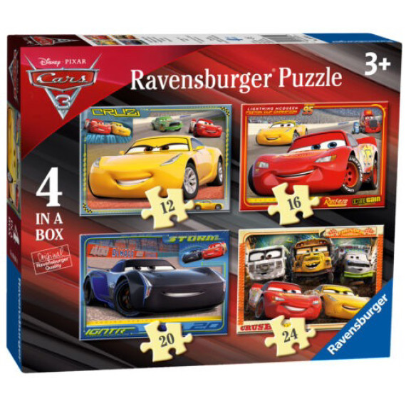 英國直送 反斗車王 Ravensburger 4in1 puzzle set