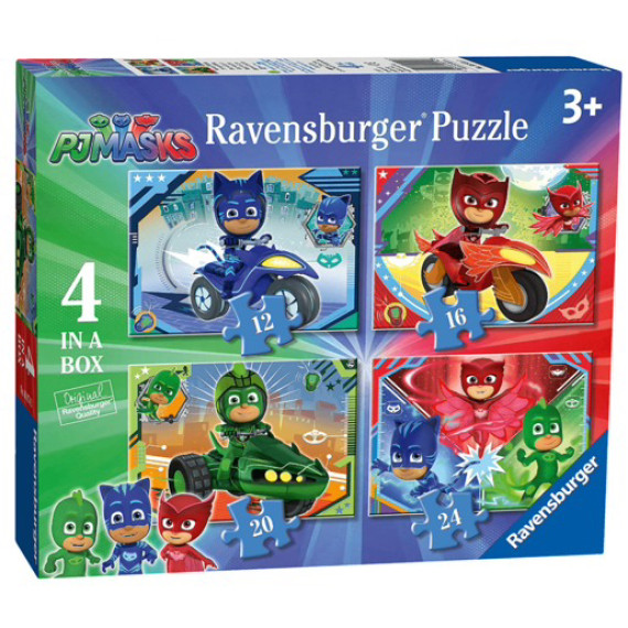 英國直送 PJ Masks Ravensburger 4in1 puzzle set