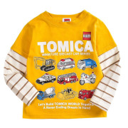 Tomica 假兩件男童長袖Tee 100-140