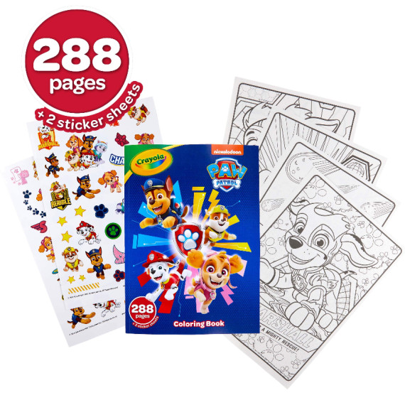 Crayola Paw Patrol Coloring Book 附貼紙 288頁