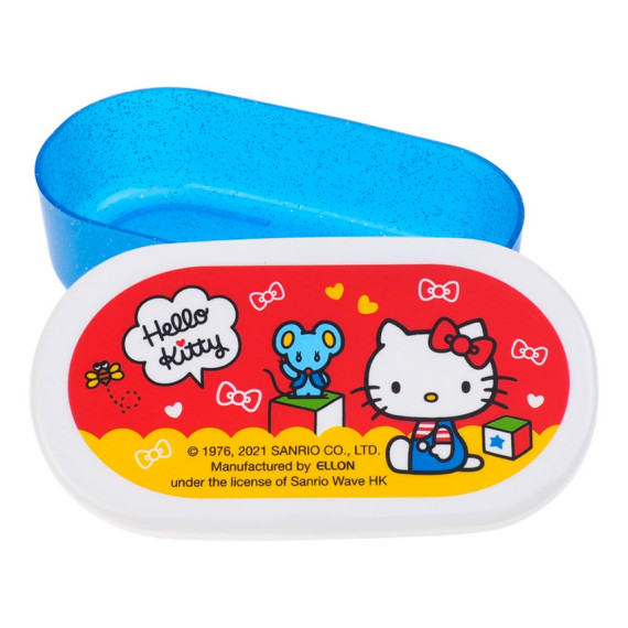 Hello Kitty 純棉紗布方巾連膠盒