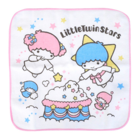 Little Twin Stars 純棉紗布方巾連膠盒