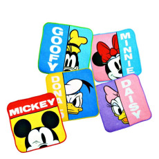 Mickey & Friends 純棉多用途手巾(1Pack5條）